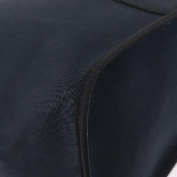 HERMES Kabak Elan PM Hand Bag Canvas Black Auth 207140