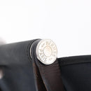 HERMES Kabak Elan PM Hand Bag Canvas Black Auth 207140-16