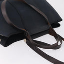 HERMES Kabak Elan PM Hand Bag Canvas Black Auth 207140-6