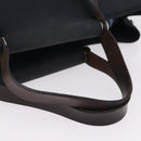 HERMES Kabak Elan PM Hand Bag Canvas Black Auth 207140-7