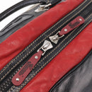 GUCCI Hand Bag Leather Red Silver Auth 207145-17