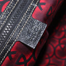 GUCCI Hand Bag Leather Red Silver Auth 207145-18