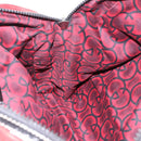GUCCI Hand Bag Leather Red Silver Auth 207145-20
