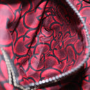 GUCCI Hand Bag Leather Red Silver Auth 207145-23