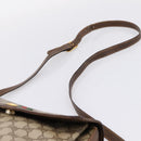 GUCCI GG Supreme Web Sherry Line Bag PVC Beige Gold 164 02 084 Auth 207146-8
