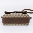 GUCCI GG Supreme Web Sherry Line Bag PVC Beige Gold 164 02 084 Auth 207146-9