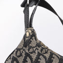 Christian Dior Trotter Canvas Shoulder Bag Gray Silver Auth 207147-10