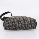 Christian Dior Trotter Canvas Shoulder Bag Gray Silver Auth 207147-11