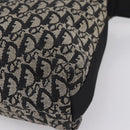 Christian Dior Trotter Canvas Shoulder Bag Gray Silver Auth 207147-14