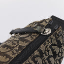 Christian Dior Trotter Canvas Shoulder Bag Gray Silver Auth 207147-16