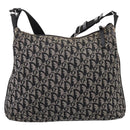 Christian Dior Trotter Canvas Shoulder Bag Gray Silver Auth 207147-3
