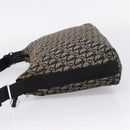 Christian Dior Trotter Canvas Shoulder Bag Gray Silver Auth 207147-4