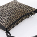 Christian Dior Trotter Canvas Shoulder Bag Gray Silver Auth 207147-6