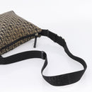 Christian Dior Trotter Canvas Shoulder Bag Gray Silver Auth 207147-7