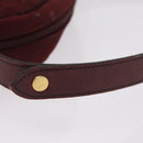 Christian Dior Trotter Canvas Shoulder Bag Red Gold Auth 207149-9