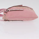 Saint Laurent Kahala Tote Bag Canvas Pink Silver Auth 207152A-4