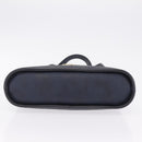 Christian Dior Trotter Canvas Hand Bag PVC Navy Gold Auth 207155A-9