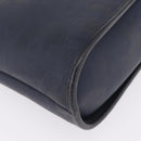 Christian Dior Trotter Canvas Hand Bag PVC Navy Gold Auth 207155A-10