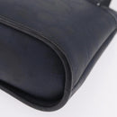 Christian Dior Trotter Canvas Hand Bag PVC Navy Gold Auth 207155A-11