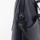 Christian Dior Trotter Canvas Hand Bag PVC Navy Gold Auth 207155A-14