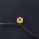 Christian Dior Trotter Canvas Hand Bag PVC Navy Gold Auth 207155A-23