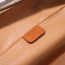 CELINE Macadam Canvas Vanity Pouch PVC Brown Gold Auth 207156-16