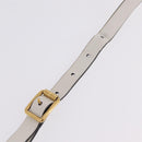 Miu Miu Shoulder Bag Leather White Gold Auth 207160V-10