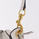 Miu Miu Shoulder Bag Leather White Gold Auth 207160V-16