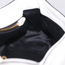 Miu Miu Shoulder Bag Leather White Gold Auth 207160V-24