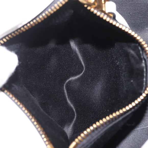 Miu Miu Shoulder Bag Leather White Gold Auth 207160V