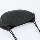 Bottega Veneta Tradechart Shoulder Bag Nylon Black Gold Auth 207169A-6