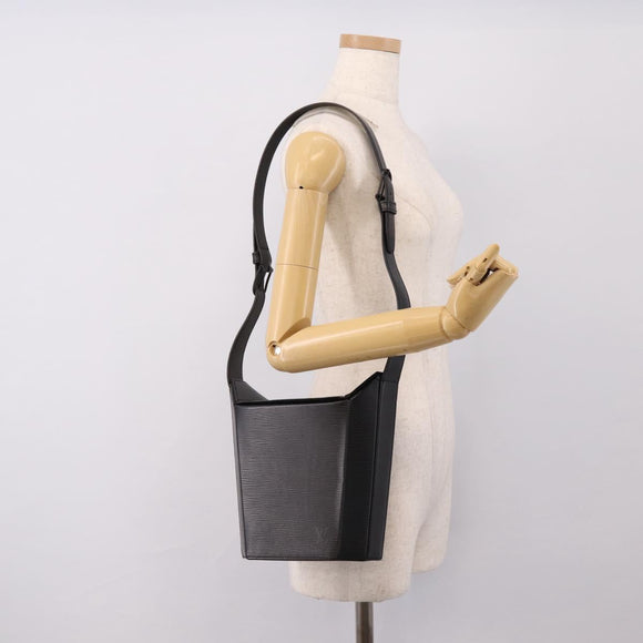 LOUIS VUITTON Epi Sac Sou Shoulder Bag Black M80161 LV Auth 207170