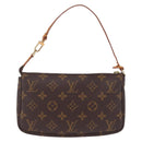 LOUIS VUITTON Monogram Pochette Accessoires Pouch M51980 LV Auth 207172V-3