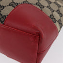 GUCCI GG Canvas Shoulder Bag Navy Gold 001 4231 Auth 207174-13