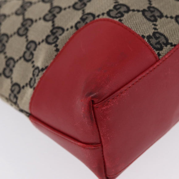 GUCCI GG Canvas Shoulder Bag Navy Gold 001 4231 Auth 207174