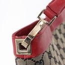 GUCCI GG Canvas Shoulder Bag Navy Gold 001 4231 Auth 207174-16
