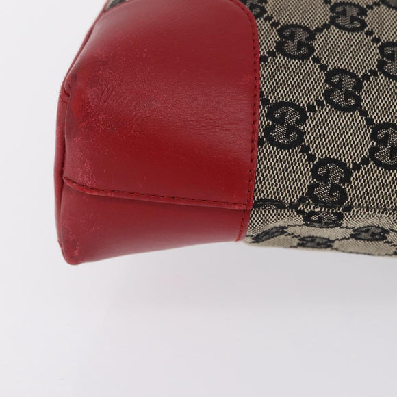 GUCCI GG Canvas Shoulder Bag Navy Gold 001 4231 Auth 207174