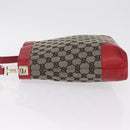 GUCCI GG Canvas Shoulder Bag Navy Gold 001 4231 Auth 207174-6