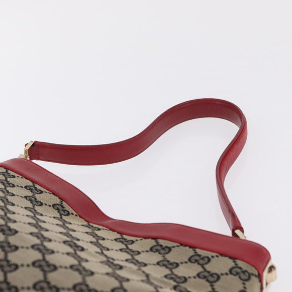 GUCCI GG Canvas Shoulder Bag Navy Gold 001 4231 Auth 207174
