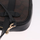 Coach Shoulder Bag Leather 2way Brown Gold Auth 207184A-14