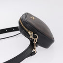 Coach Shoulder Bag Leather 2way Brown Gold Auth 207184A-5