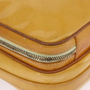 LOUIS VUITTON Monogram Vernis Wooster Bag Lime Yellow M91075 LV Auth 207200-13