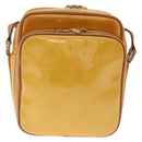 LOUIS VUITTON Monogram Vernis Wooster Bag Lime Yellow M91075 LV Auth 207200-2