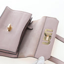 Miu Miu Shoulder Bag Leather Pink Gold 5BH087 Auth 207201M-22