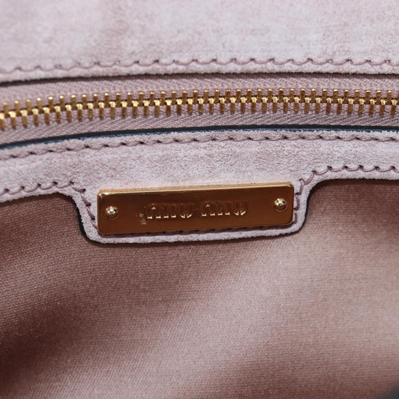 Miu Miu Shoulder Bag Leather Pink Gold 5BH087 Auth 207201M
