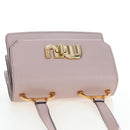 Miu Miu Shoulder Bag Leather Pink Gold 5BH087 Auth 207201M-6