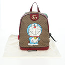 GUCCI Micro GG Supreme Doraemon Backpack PVC Beige Gold 647816 Auth 207209M-30