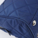 PRADA Chain Shoulder Bag Nylon Blue Silver Auth 207212A-13