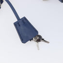 PRADA Chain Shoulder Bag Nylon Blue Silver Auth 207212A-15