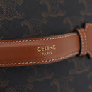 CELINE Triomphe Vanity Pouch PVC Black Gold Auth 207214V-18